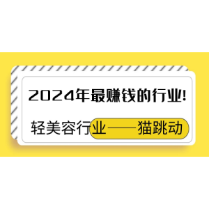 202leyu·乐鱼下载4年最赢利的行业!轻美容行业——猫跳